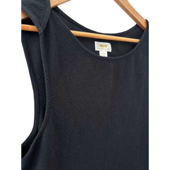 Anthropologie‎ Maeve Sleeveless Textured Stretchy Top Black Size Large - Picture 5 of 8